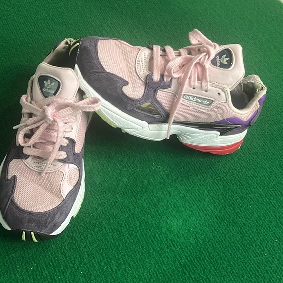 Adidas Pink and Gray Lace-Up Sneakers - Picture 3 of 6